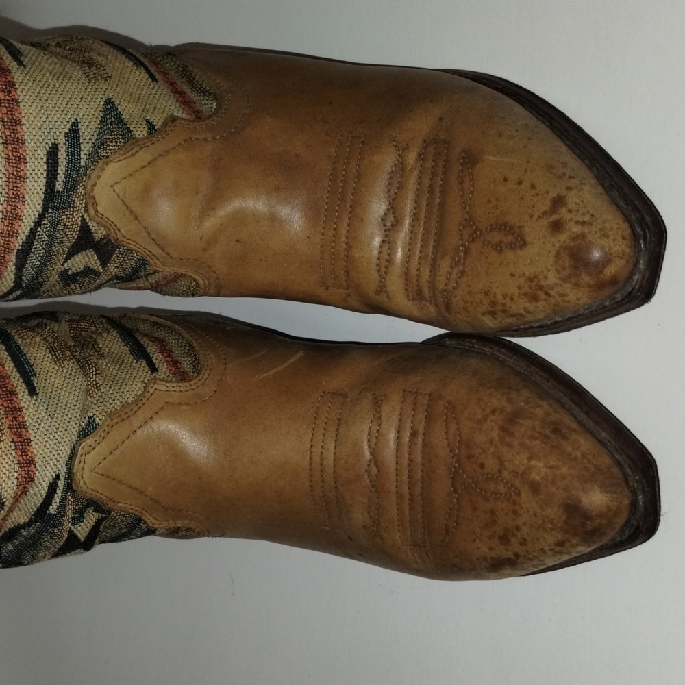 Seychelles Size 7.5 Aztec Leather Southwest Western Boots Womens Brown Cowgirl - Picture 2 of 10